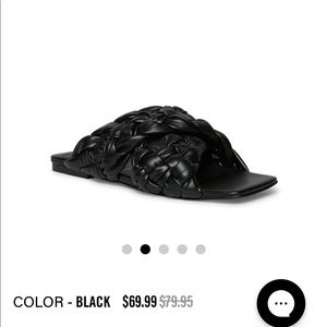 Thick braided upper straps sandals